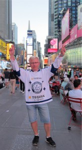 Ombytt för match på Times Square